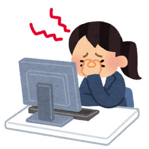 スマホやパソコンで眼精疲労に…！睡眠でしっかり休めましょう
